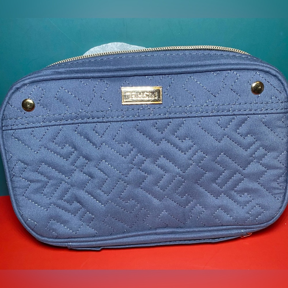 BAGSMART Jewelry Organizer Travel‎ Case Zip Around Storage Bag Medium Blue